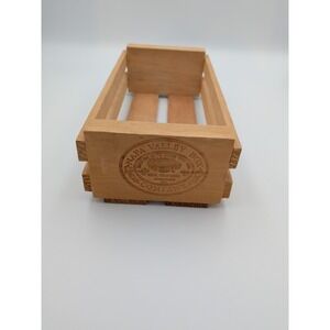 Vintage Napa Valley Box Company Wooden Cassette Tape Crate Storage Box
